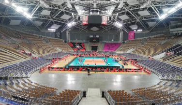 Las Leonas del Vóley entrenan en el Atlas Arena de Lodz