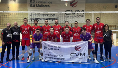 Un ConectaBalear CV Manacor intratable en saque vence a Pamesa Teruel Voleibol