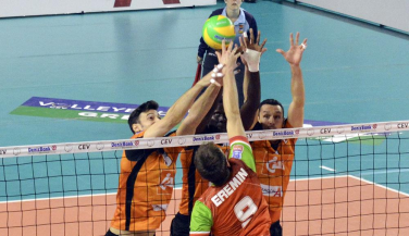Gran victoria de CAI Voleibol Teruel en Liga de Campeones
