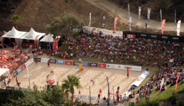 Todo listo para que comience la final del Campeonato de España de Voley Playa