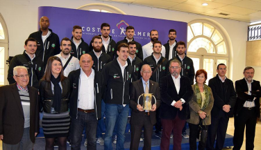 Unicaja Almería recibido por la diputación almeriense 