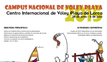 Convocada la primera edición del Campus Nacional de Voley Playa 