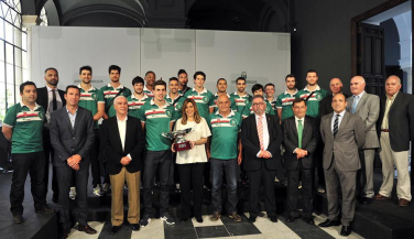 Recepción a Unicaja Almería en la Junta de Andalucía por el título de SVM