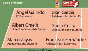 Amplia representación de Aldebarán San Sadurniño en el siete ideal de la Copa Príncipe 