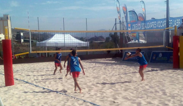 Emoción en Lorca por el Campeonato de España de Voley Playa Sub19 masculino