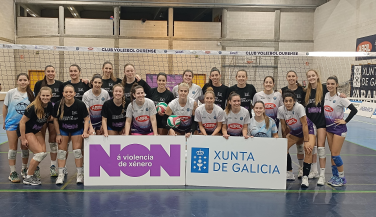 Derrota clara de Aceites Abril Voleyourense ante un muy buen CV Zalaeta