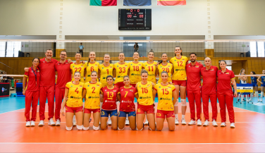 Las Leonas del Vóley superan a Portugal para estrenarse con victoria en el Preeuropeo