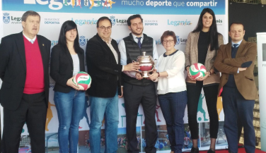 Presentación en Leganés de la Copa de la Reina 
