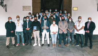 El Ayuntamiento de La Laguna recibe al campeón de Copa de la Reina