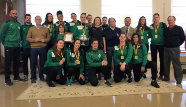 La alcaldesa de Logroño recibe al campeón de Copa de la Reina