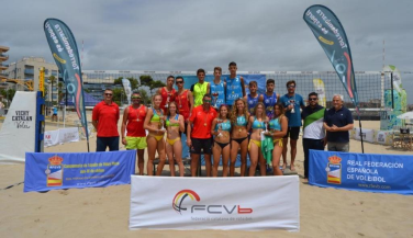 CV Manacor y CD La Fuensanta nuevos campeones de España de Vóley Playa sub-19 de clubes.