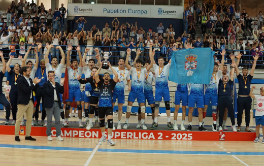 UC3M Voleibol Leganés alza el título de Superliga Masculina 2 tras una espectacular final 